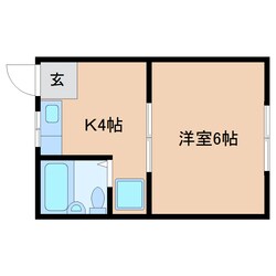 天理駅 徒歩13分 2階の物件間取画像